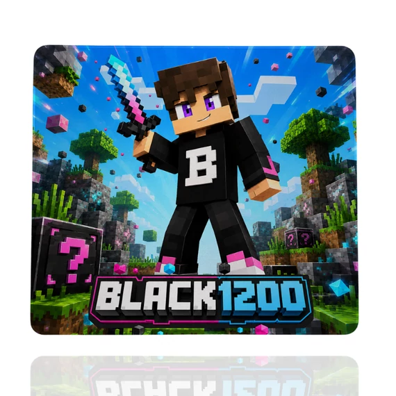 Black1200 - Blackie gamer egérpad